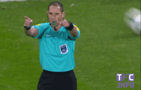 Final call gif with soccer referee