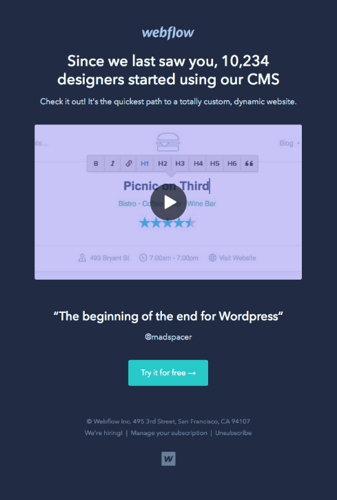 webflow-email