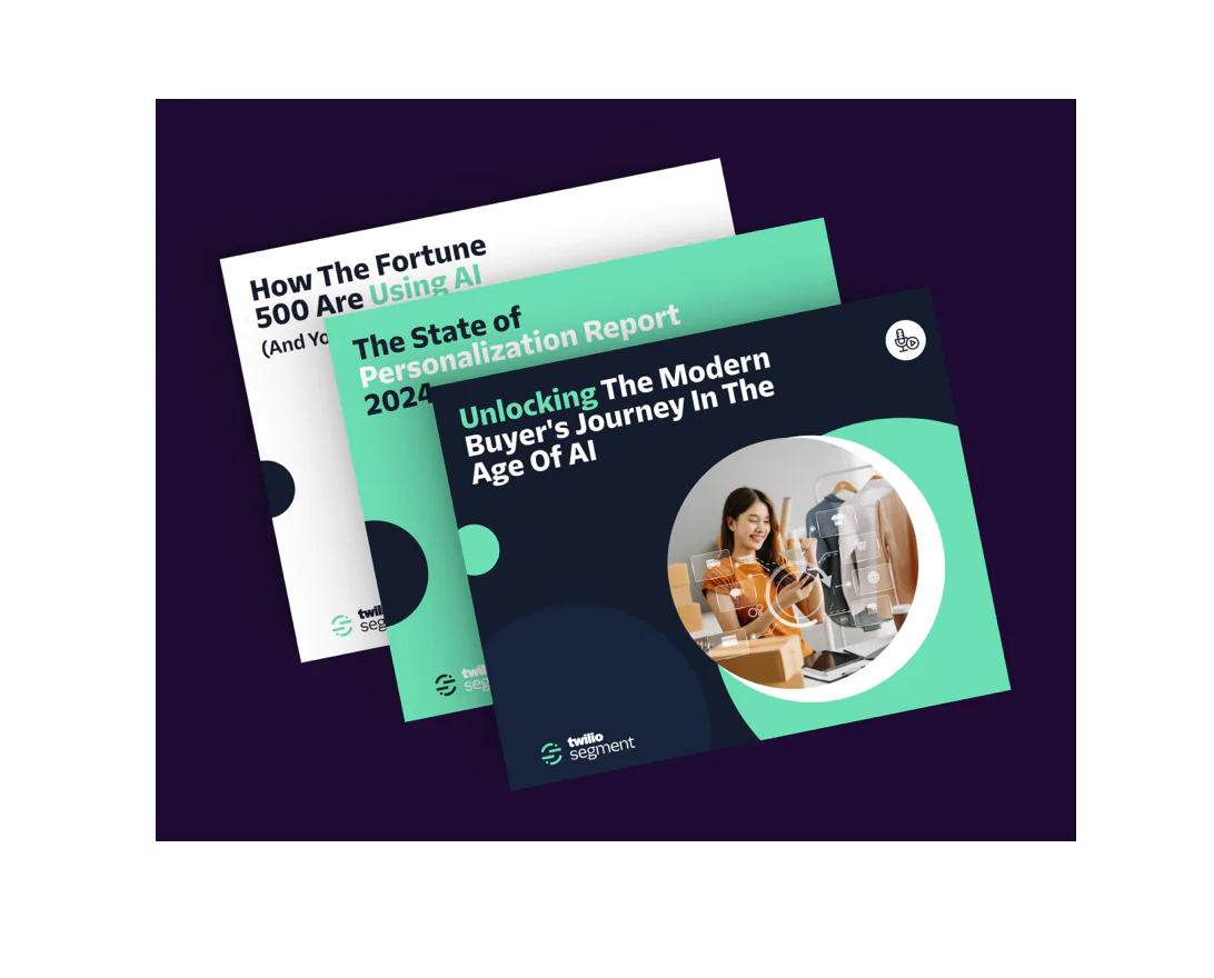 Three overlapping book covers about AI and personalization for businesses. Three overlapping book covers about AI and personalization for businesses.
