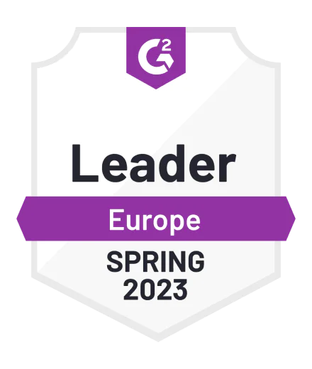G2 badge: Europe Leader