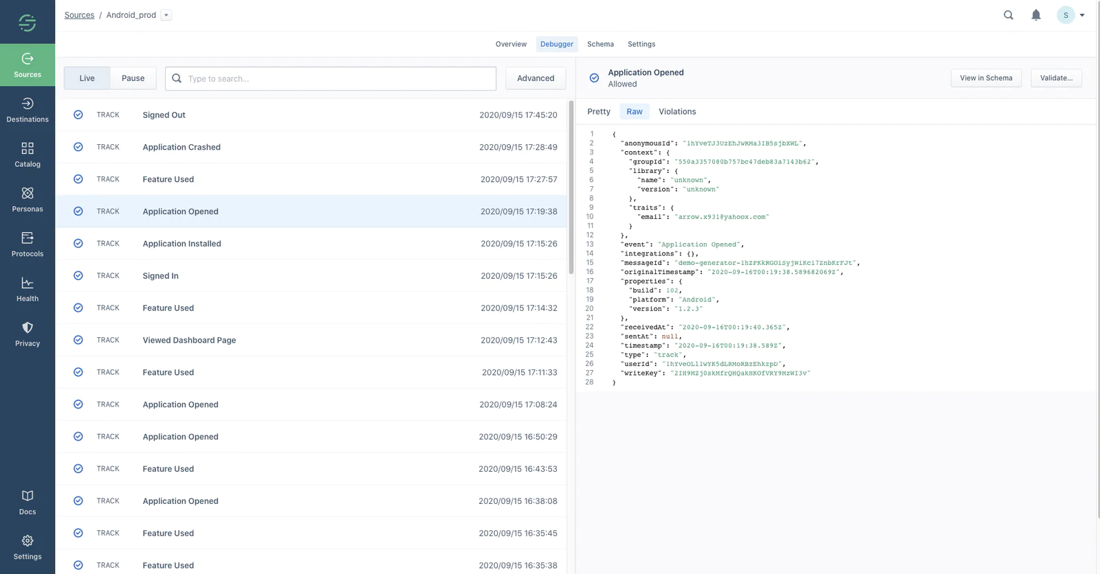 Sample Android Source on Segment