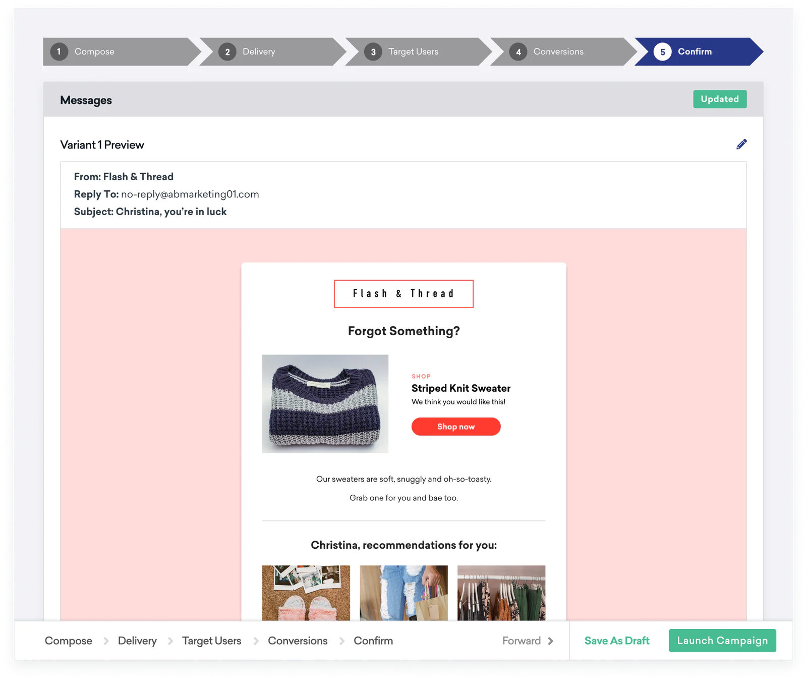 Review and Launch your Campaign